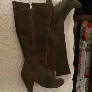Dark Green Suede Boot